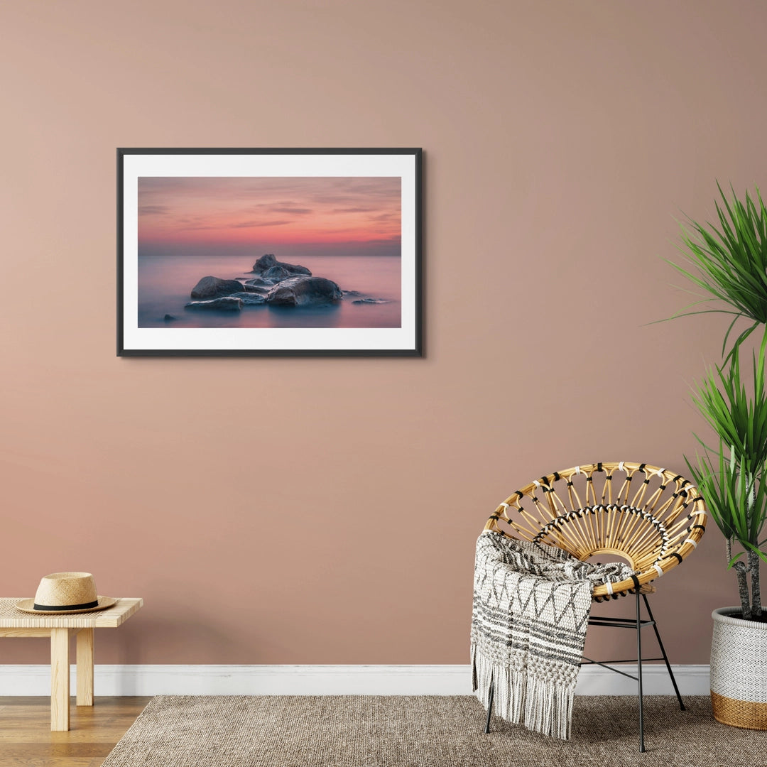 pink sunset poster and posters for sale