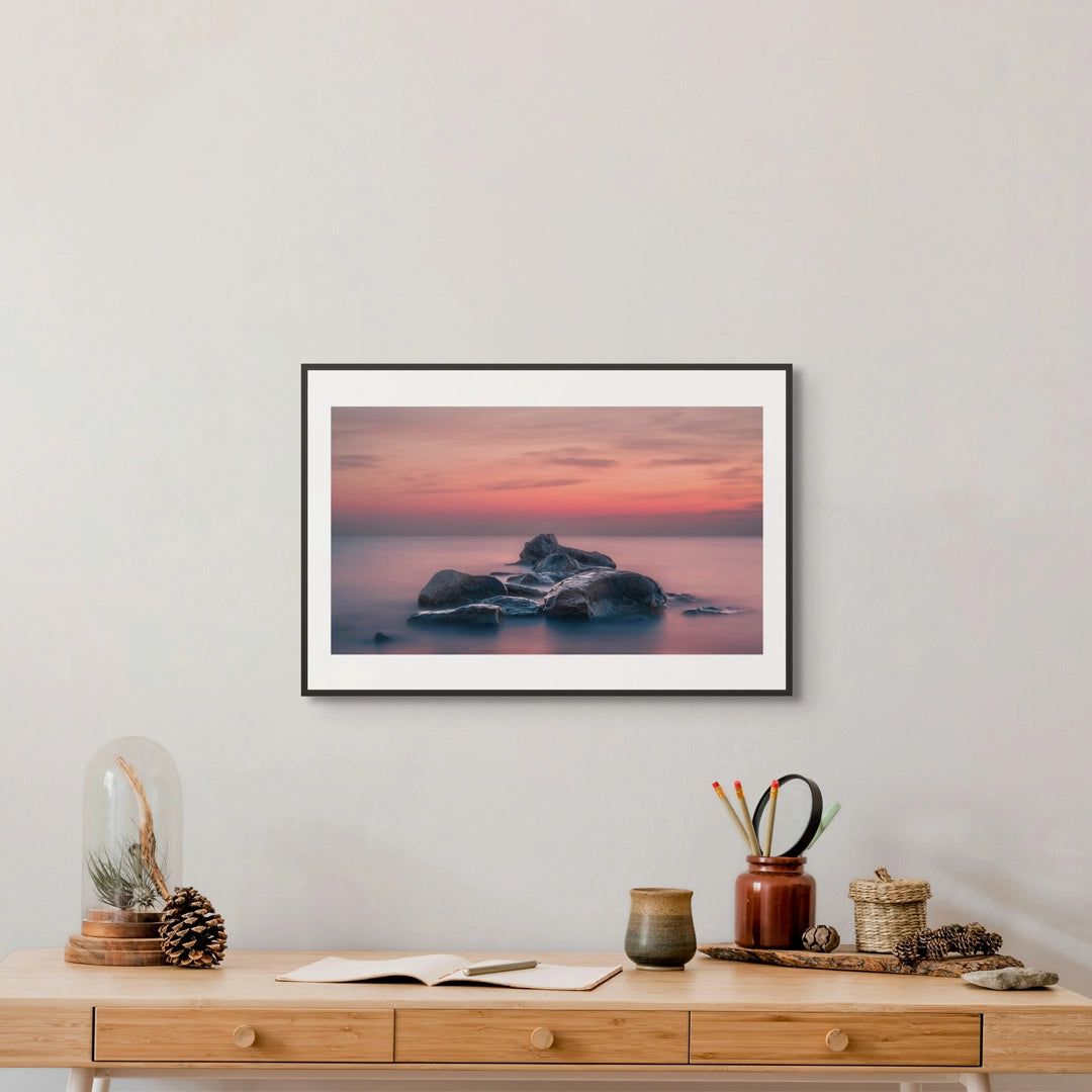 pink sunset poster and posters for sale